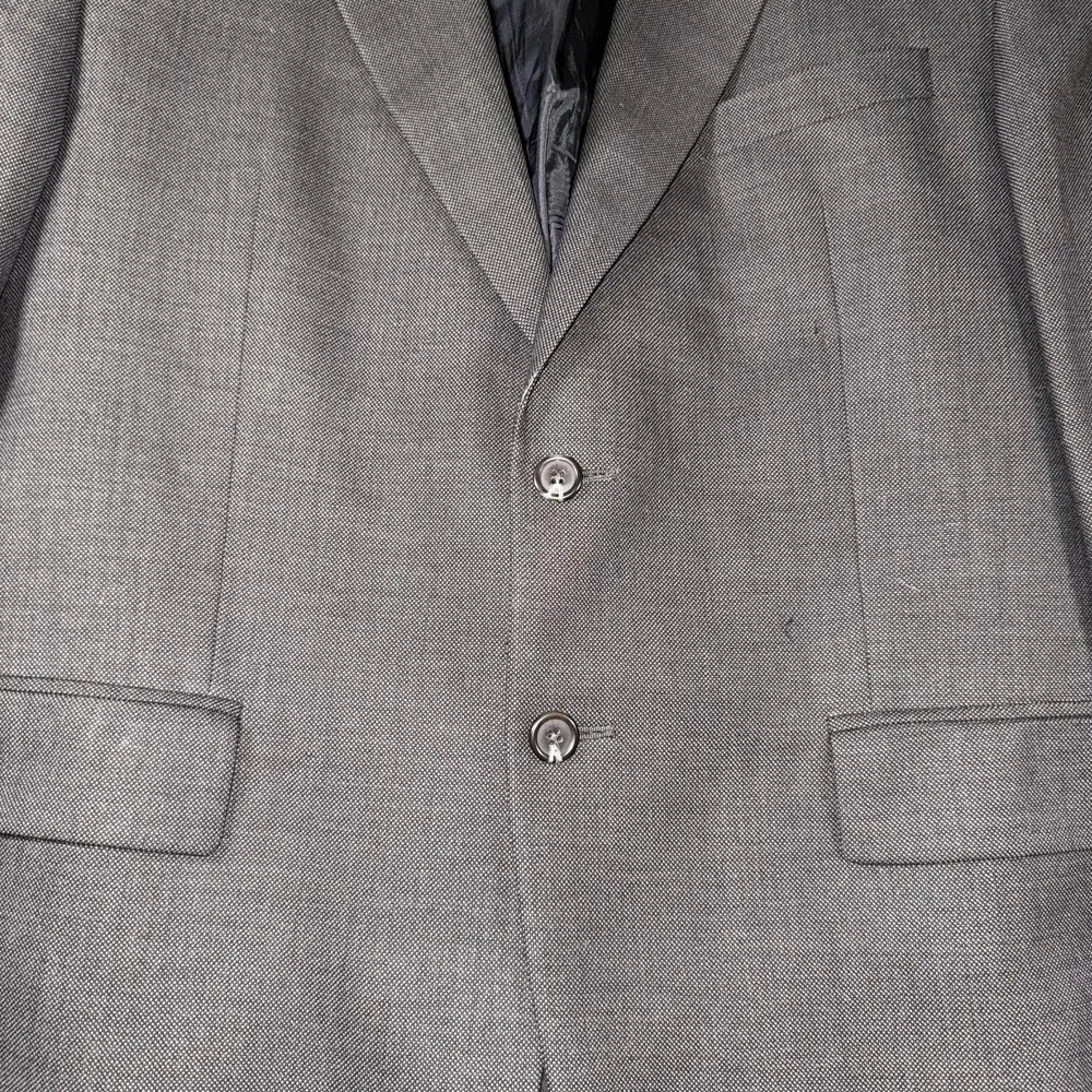 Lauren‎ Ralph Lauren Blazer Mens 44R Gray 100% Wool Two Button Sport Coat Lined